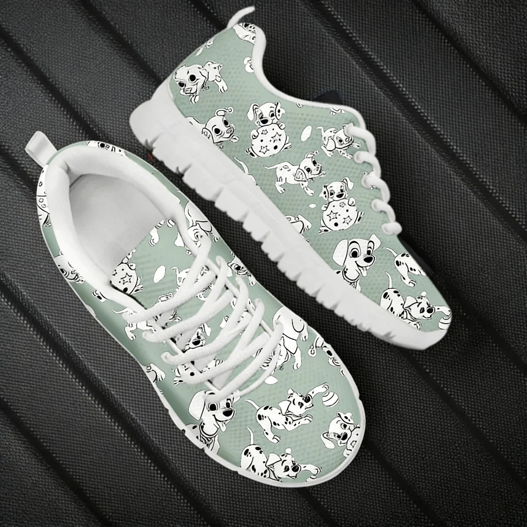 Men'S Shoes Black And White - Dalmatian Dog Cute Pattern Women Casual