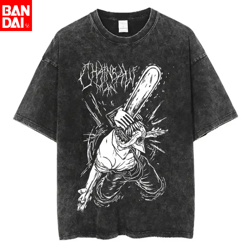 Men Shoes Japan - Chainsaw Man Denji White Metal Graphic