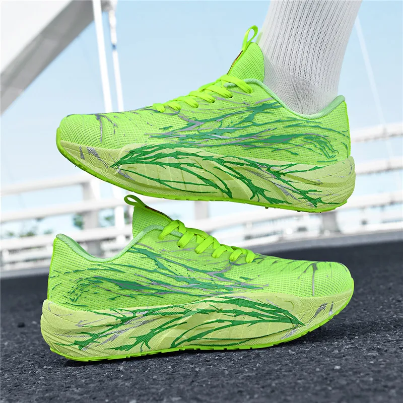 Men'S Shoes Green And White - 2026 New Men Sports Running Black