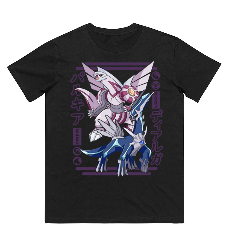 Men Shoes Japan - Pokémon Palkia Dialga Printed Pure Cotton
