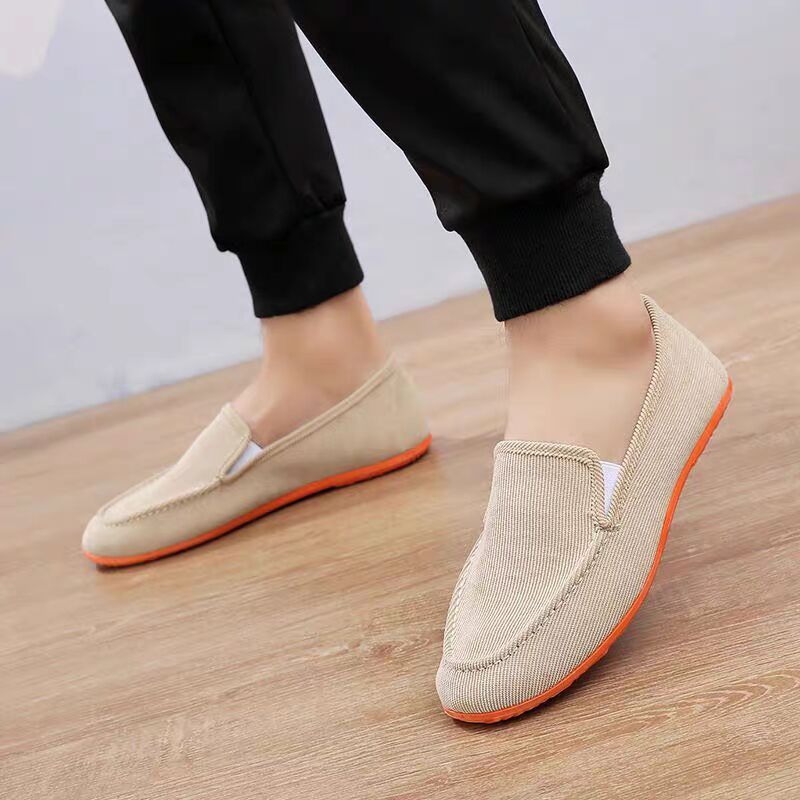 Brand Dad Canvas Green Loafer  - Men'S Shoes Green And White 评论和价格