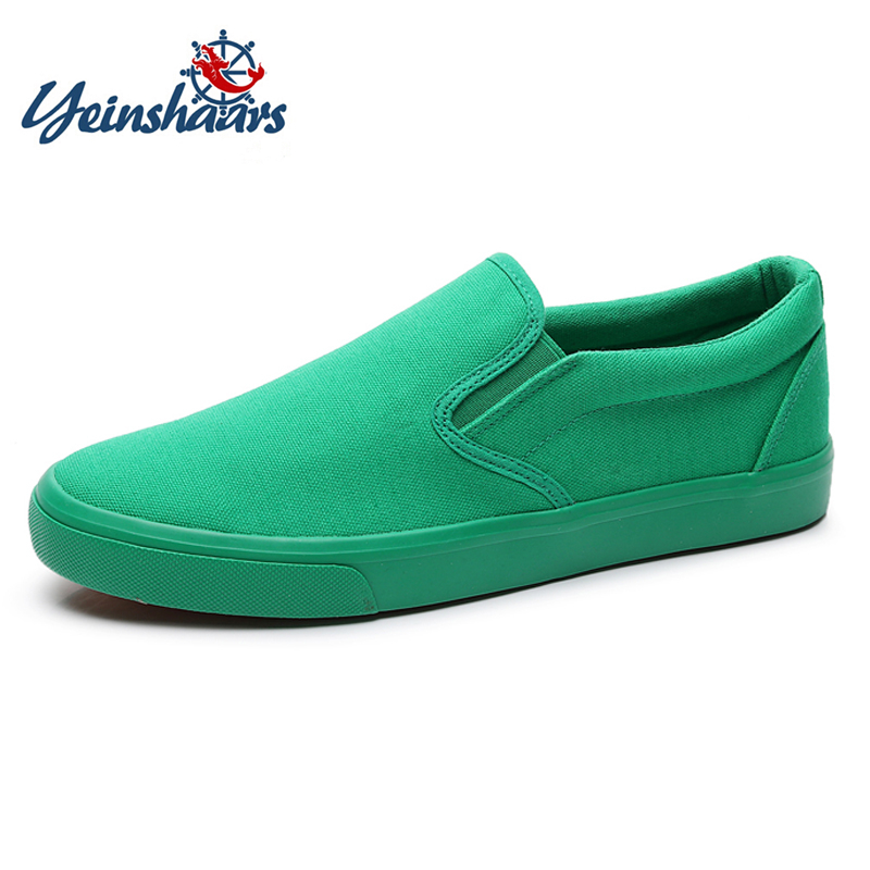 FUQIAO New Canvas Driving Shoe - Men'S Shoes Green And White 评论和价格