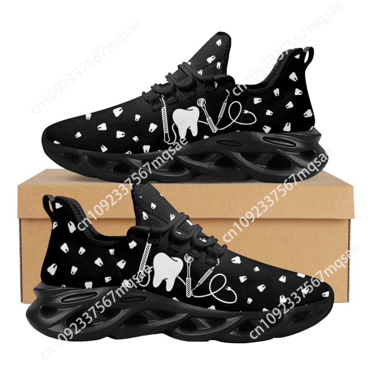 Black and White Teeth Medical  - Men'S Shoes Black And White 评论和价格