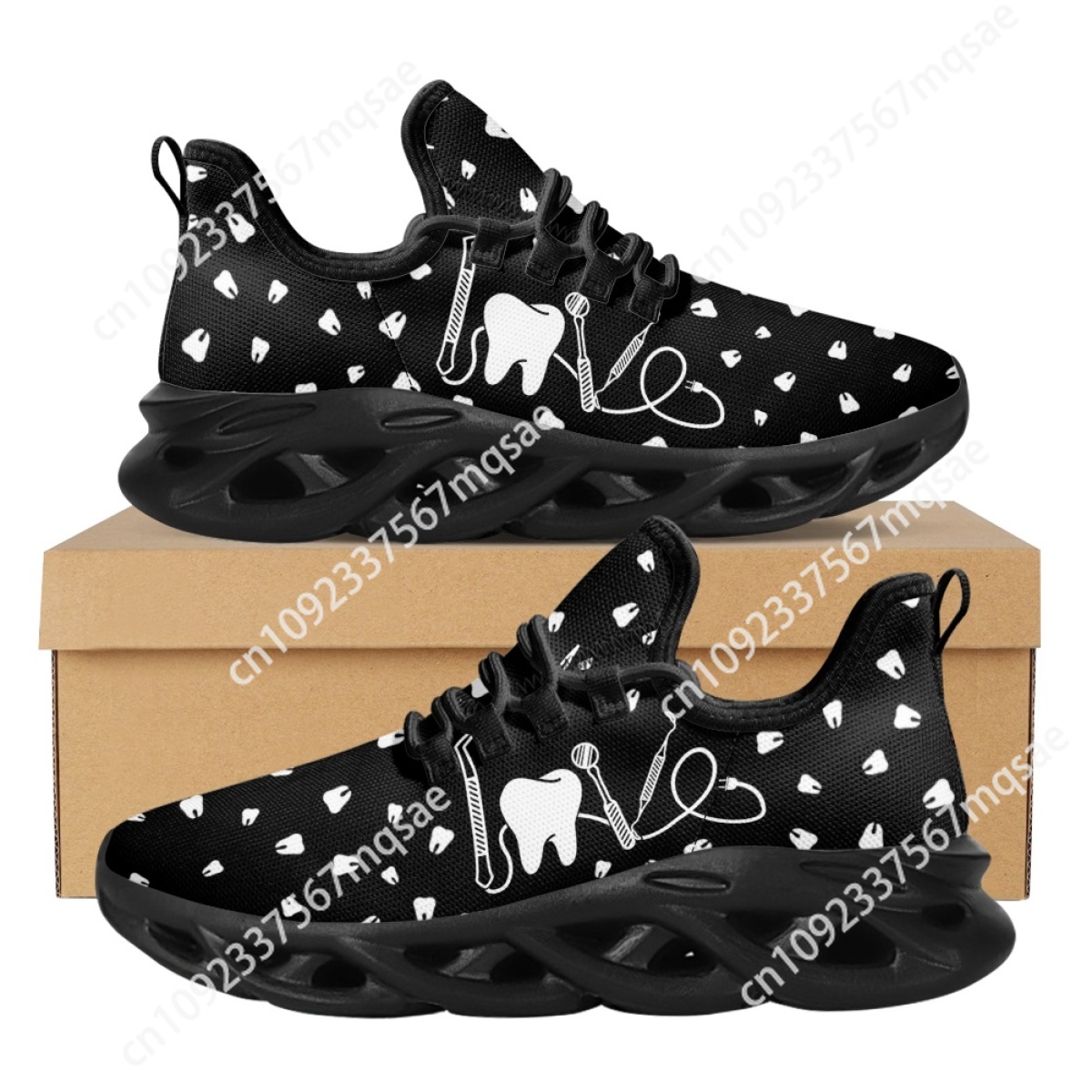 Black and White Teeth Medical  - Men'S Shoes Black And White 评论和价格