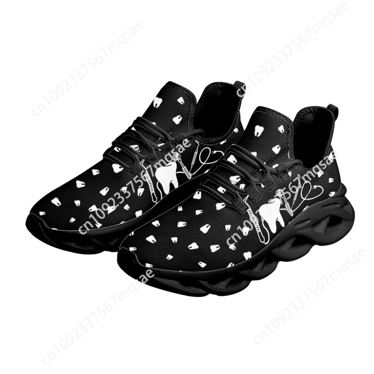 Black and White Teeth Medical  - Men'S Shoes Black And White 评论和价格