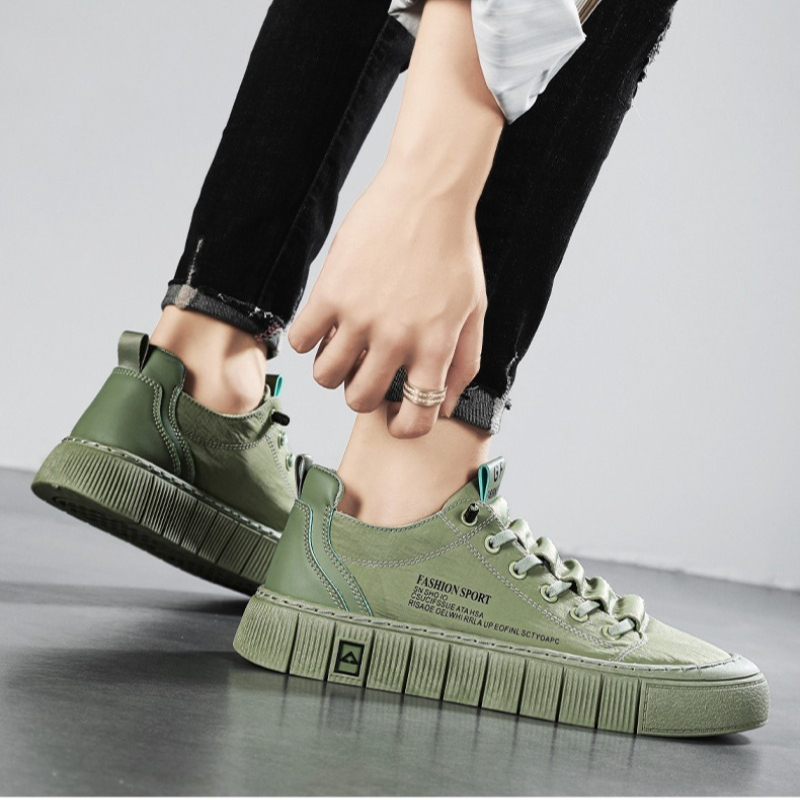 Men's Chunky Sole Low Top Canv - Men Shoes 2026 评论和价格