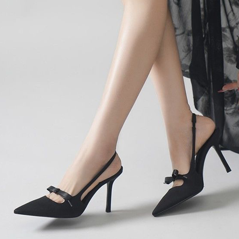 Bow Women High Heels Sandals P - Dress Shoe Pointed 评论和价格
