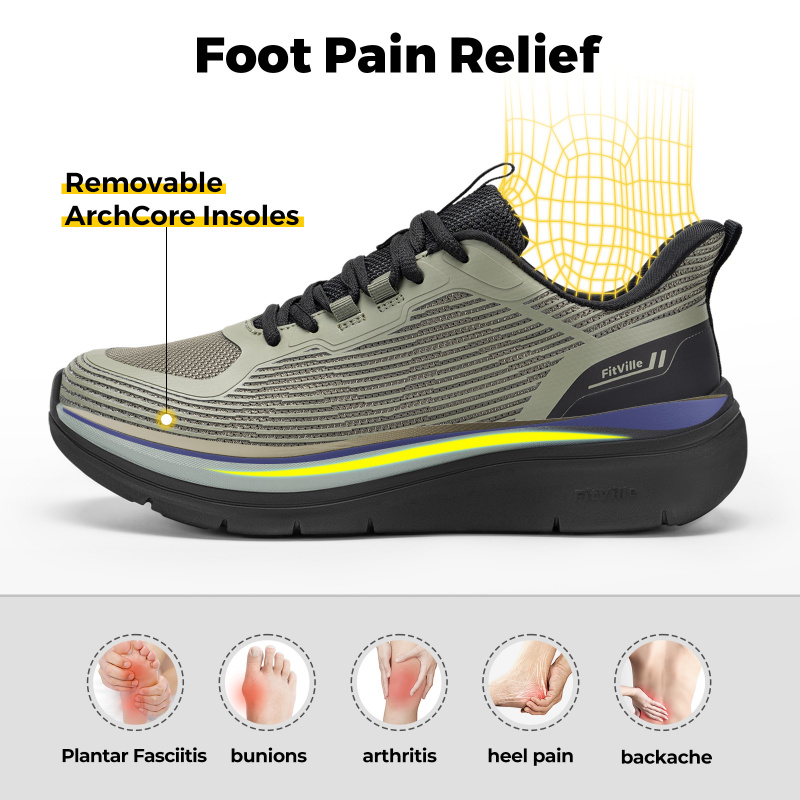 Fitville Men'S Walking Shoes T - Men Shoes On Cloud 评论和价格
