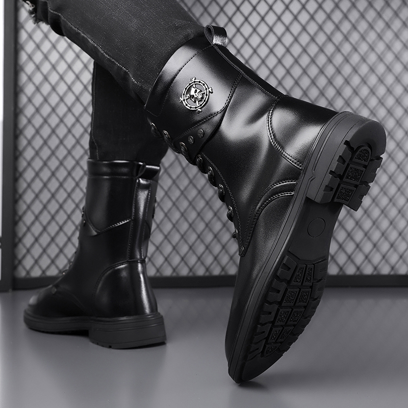 Unisex High-Top Chunky Sole Pl - Men'S Shoes Black And White 评论和价格
