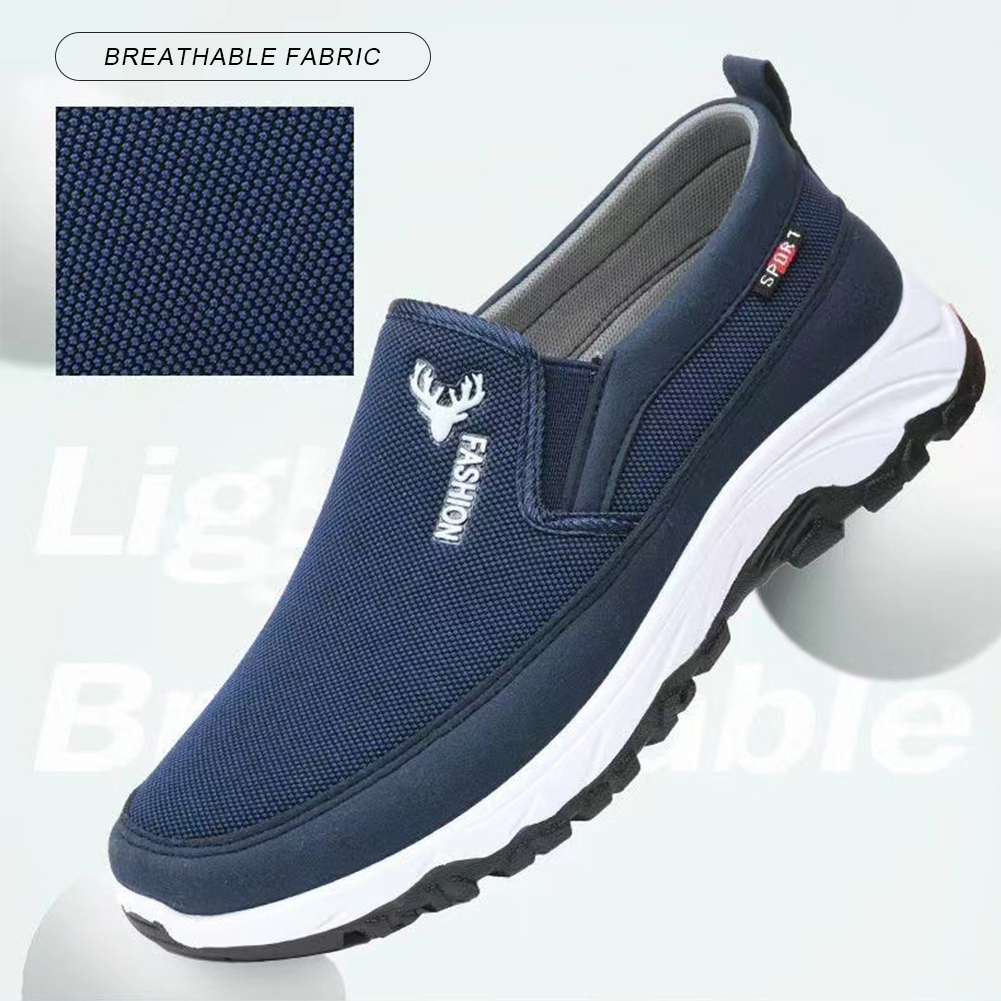 Men Casual Canvas Shoes Lightw - Loafer Slip On Men 评论和价格