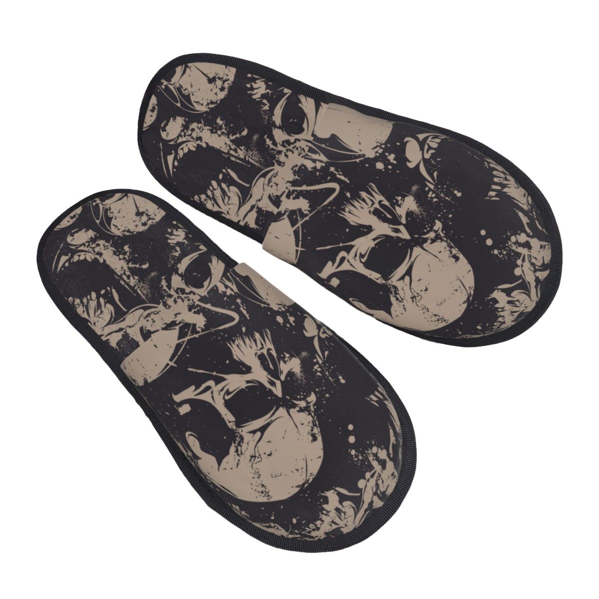Indoor Black And White Skulls  - Men'S Shoes Black And White 评论和价格
