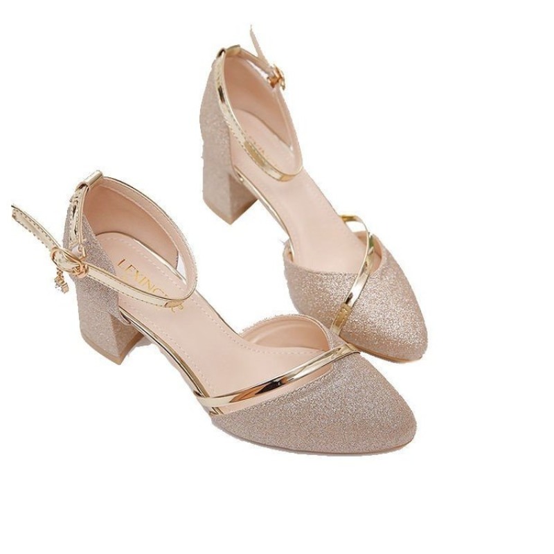 Women's Glitter Chunky Block H - Dress Shoe Pointed 评论和价格