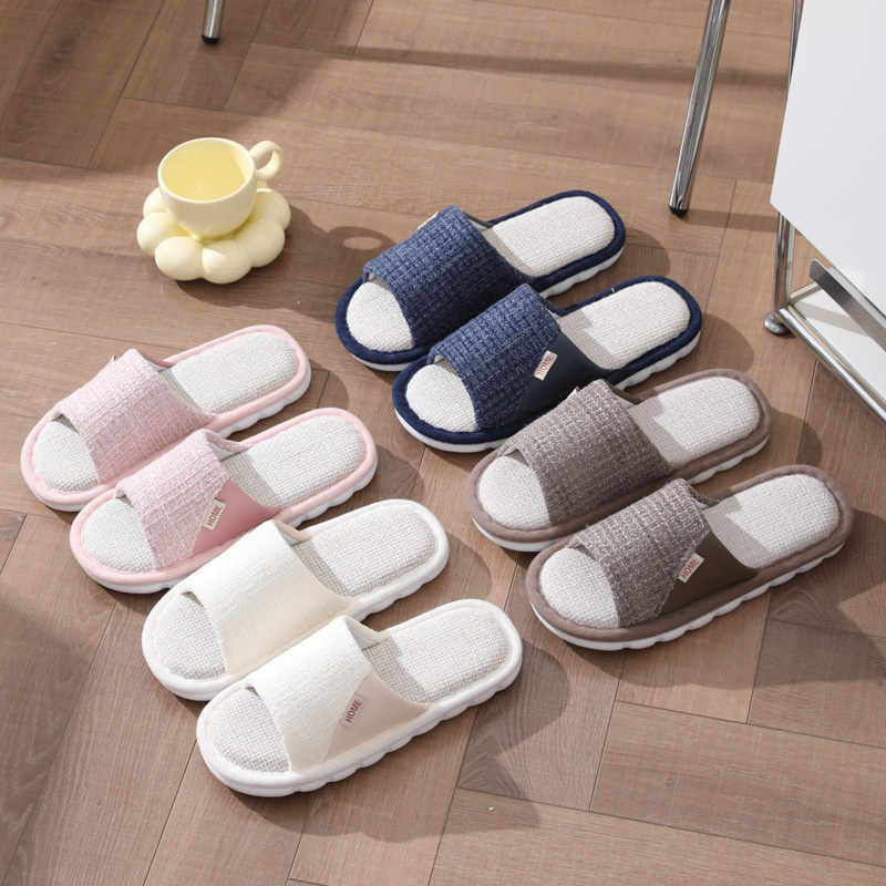 Linen Slippers For Women Men B - Men'S Shoes With Toes 评论和价格