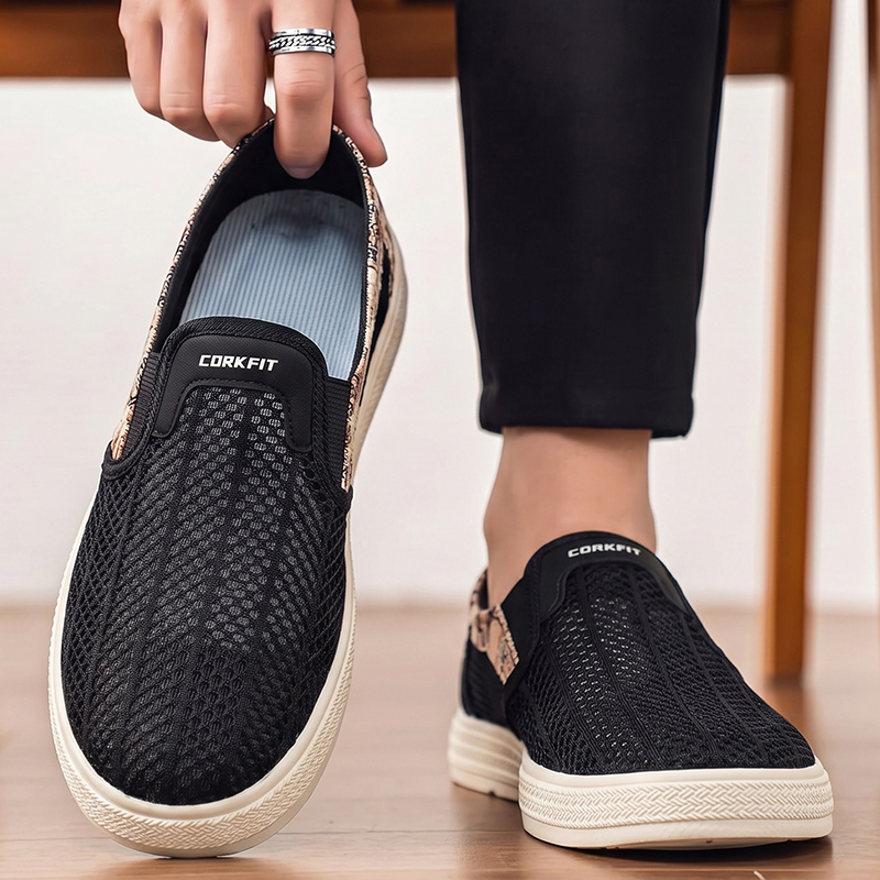 Summer men's perforated mesh s - Men'S Shoes With Toes 评论和价格