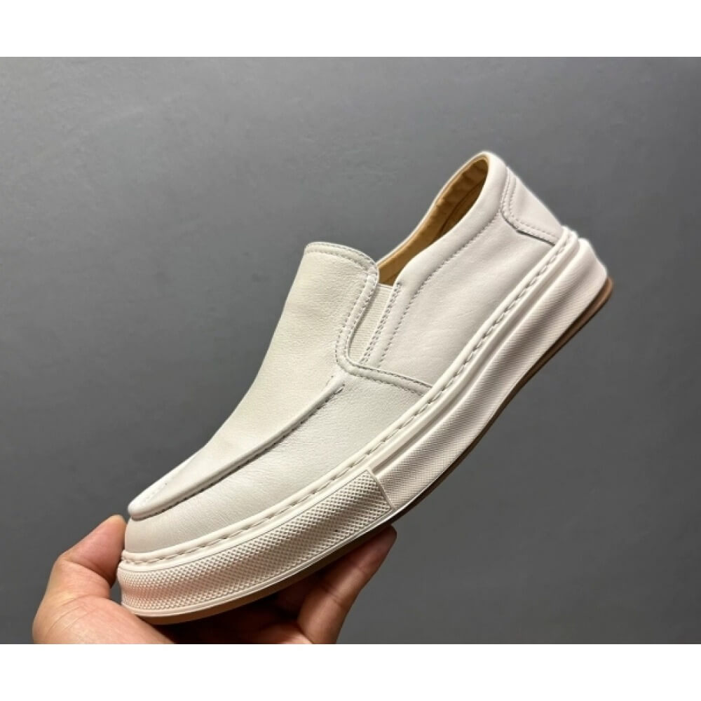 Luxury White Leather Casual Lo - Men'S Shoes Smart 评论和价格