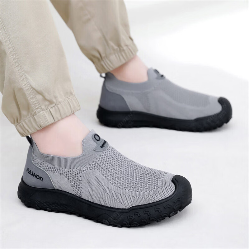 Summer Men Casual Shoes Elasti - Men'S Shoes With Toes 评论和价格