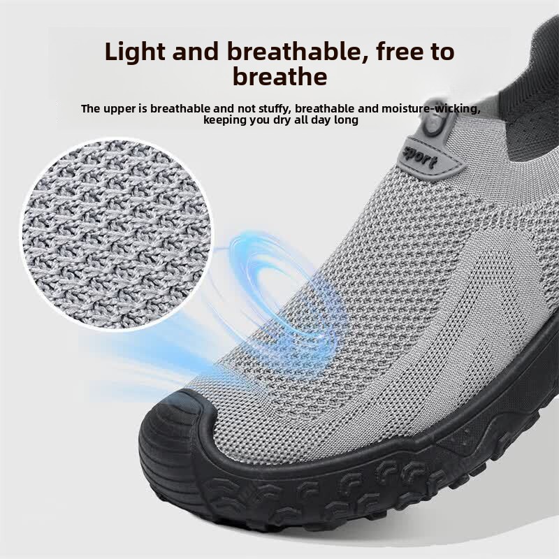 Summer Men Casual Shoes Elasti - Men'S Shoes With Toes 评论和价格
