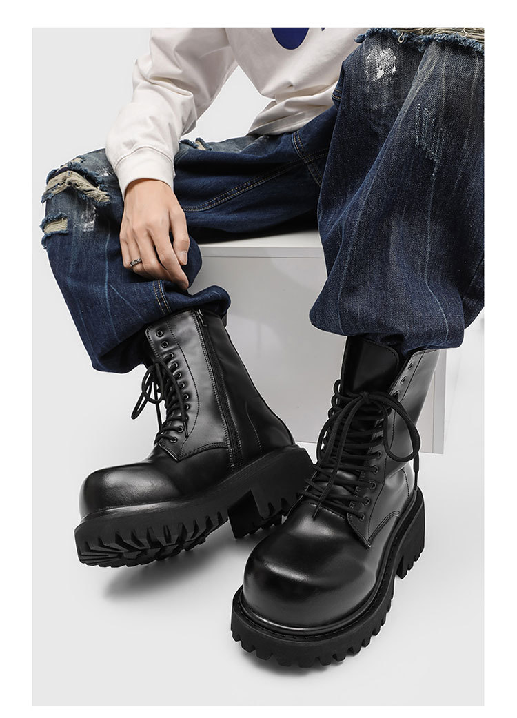 NEW Motorcycle Women's buckle  - Men'S Shoes Black And White 评论和价格