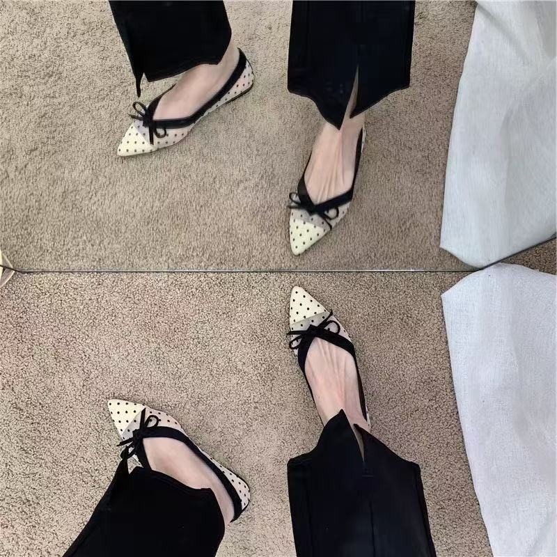 2026 Summer New Polka Dot Sing - Dress Shoe Pointed 评论和价格