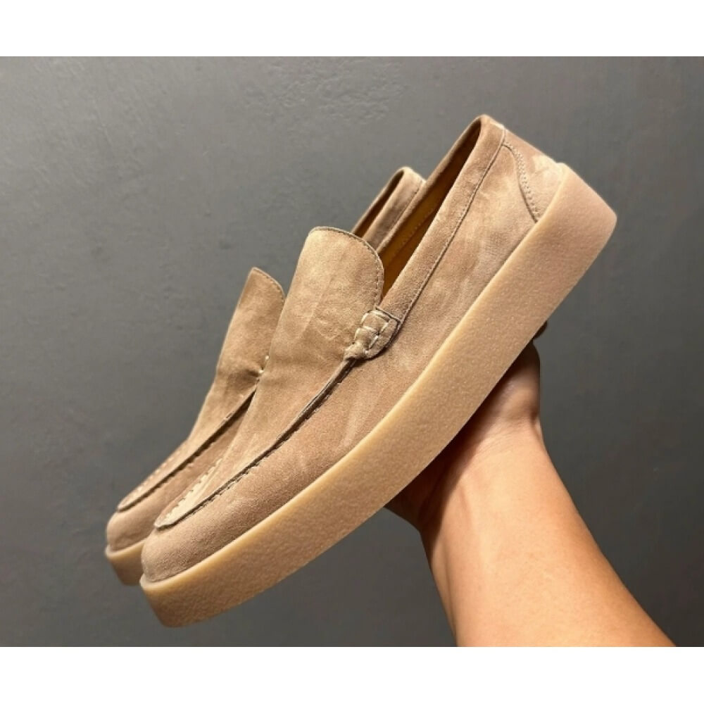 Luxury Beige Suede Platform Lo - Men'S Shoes Smart 评论和价格