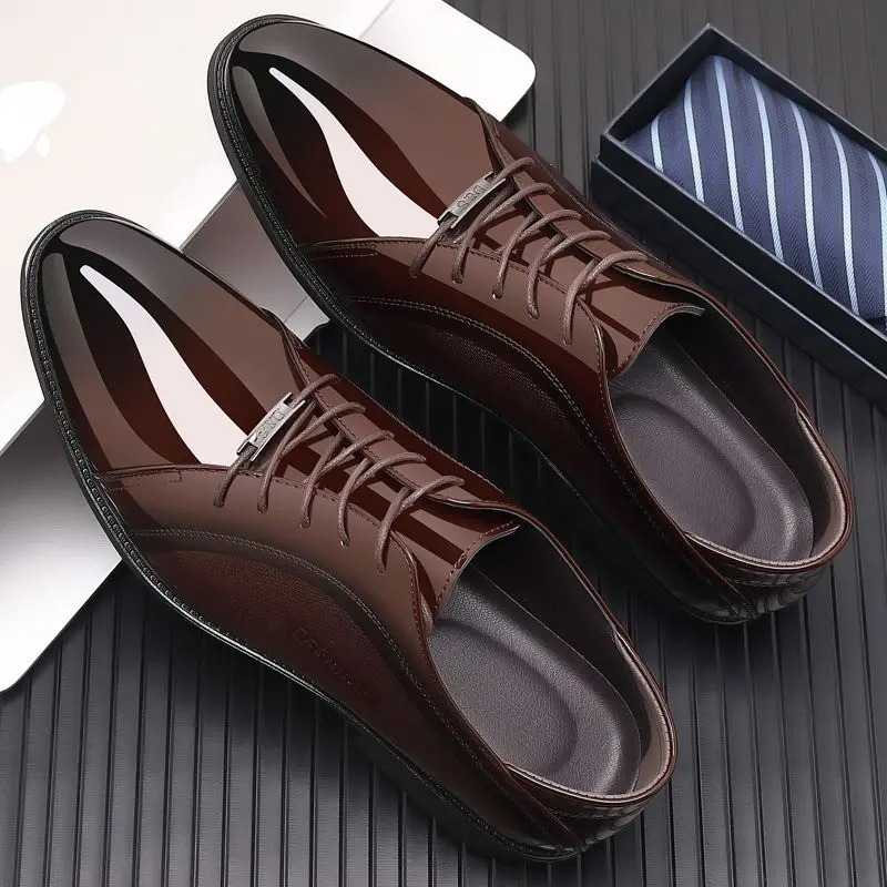 Bright Upper Black Social Shoe - Men Shoes Clearance 评论和价格