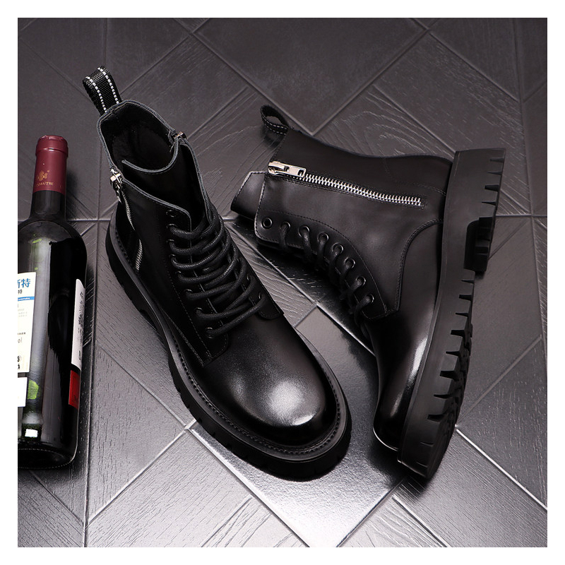 Men Luxury Fashion Genuine Lea - Men'S Shoes Black And White 评论和价格