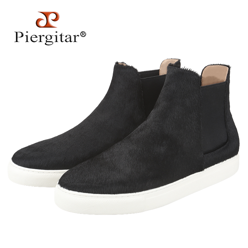 Piergitar Winter Styles Black  - Men'S Shoes Black And White 评论和价格