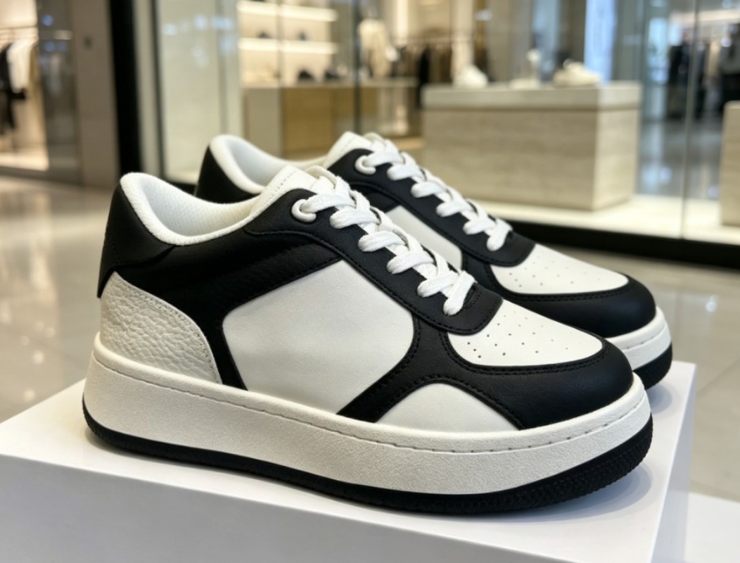 Classic black white casual sne - Men'S Shoes Black And White 评论和价格