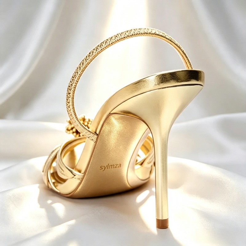 Luxury Gold Floral Detail Slin - Dress Shoe Pointed 评论和价格
