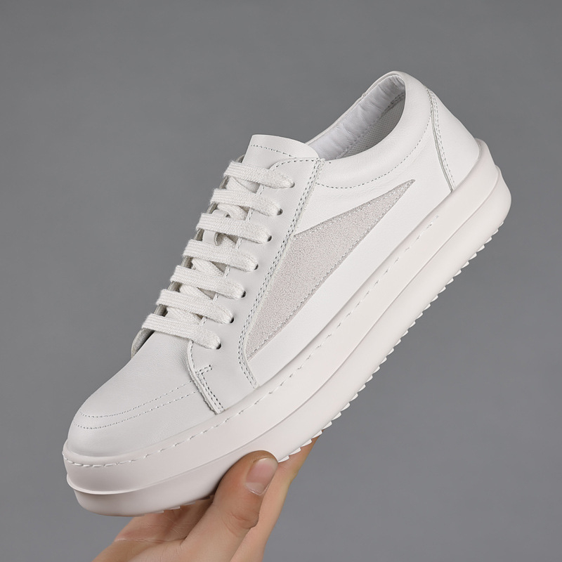 Mens Black Genuine Leather Pla - Men'S Shoes Black And White 评论和价格