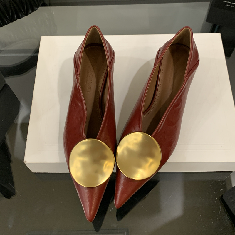 SUOJIALUN 2025 Autumn New Bran - Dress Shoe Pointed 评论和价格