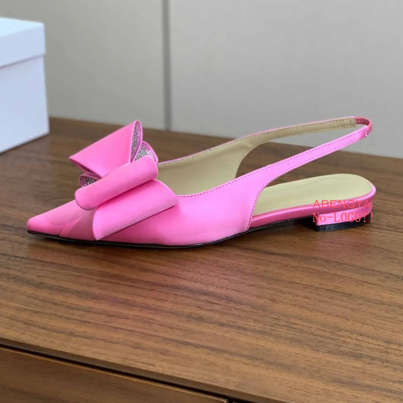 Designer Sexy Silk Pink Low He - Dress Shoe Pointed 评论和价格