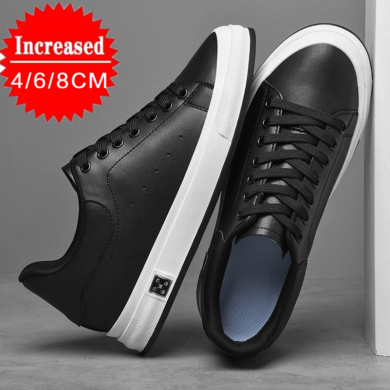 New Luxury Men's Elevator Shoe - Men'S Shoes Black And White 评论和价格