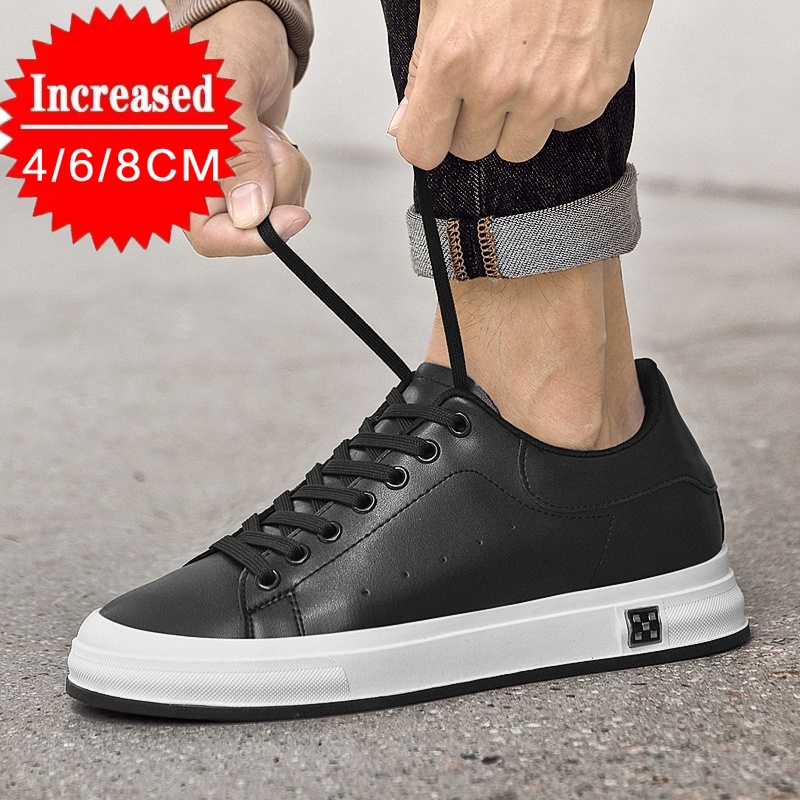 New Luxury Men's Elevator Shoe - Men'S Shoes Black And White 评论和价格