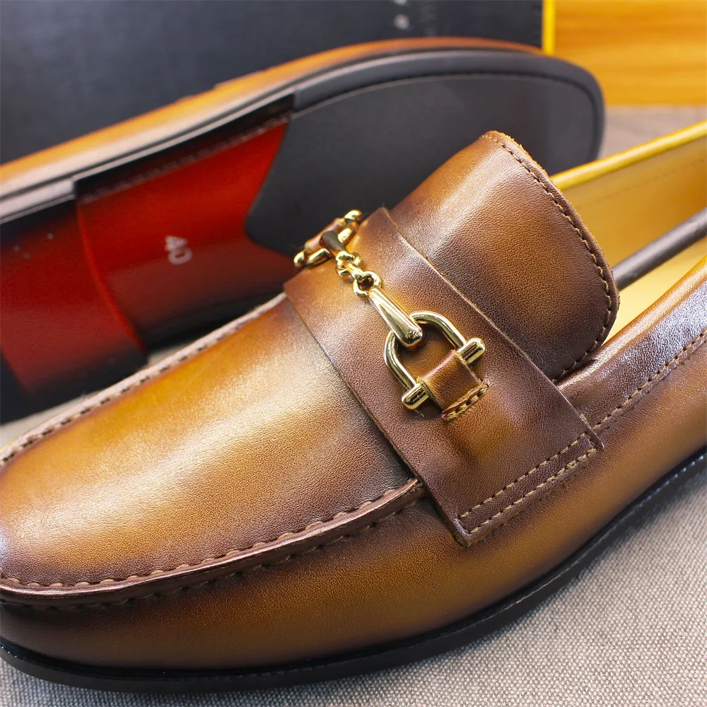 Men's Loafers Dress Shoes roun - Men'S Shoes With Toes 评论和价格
