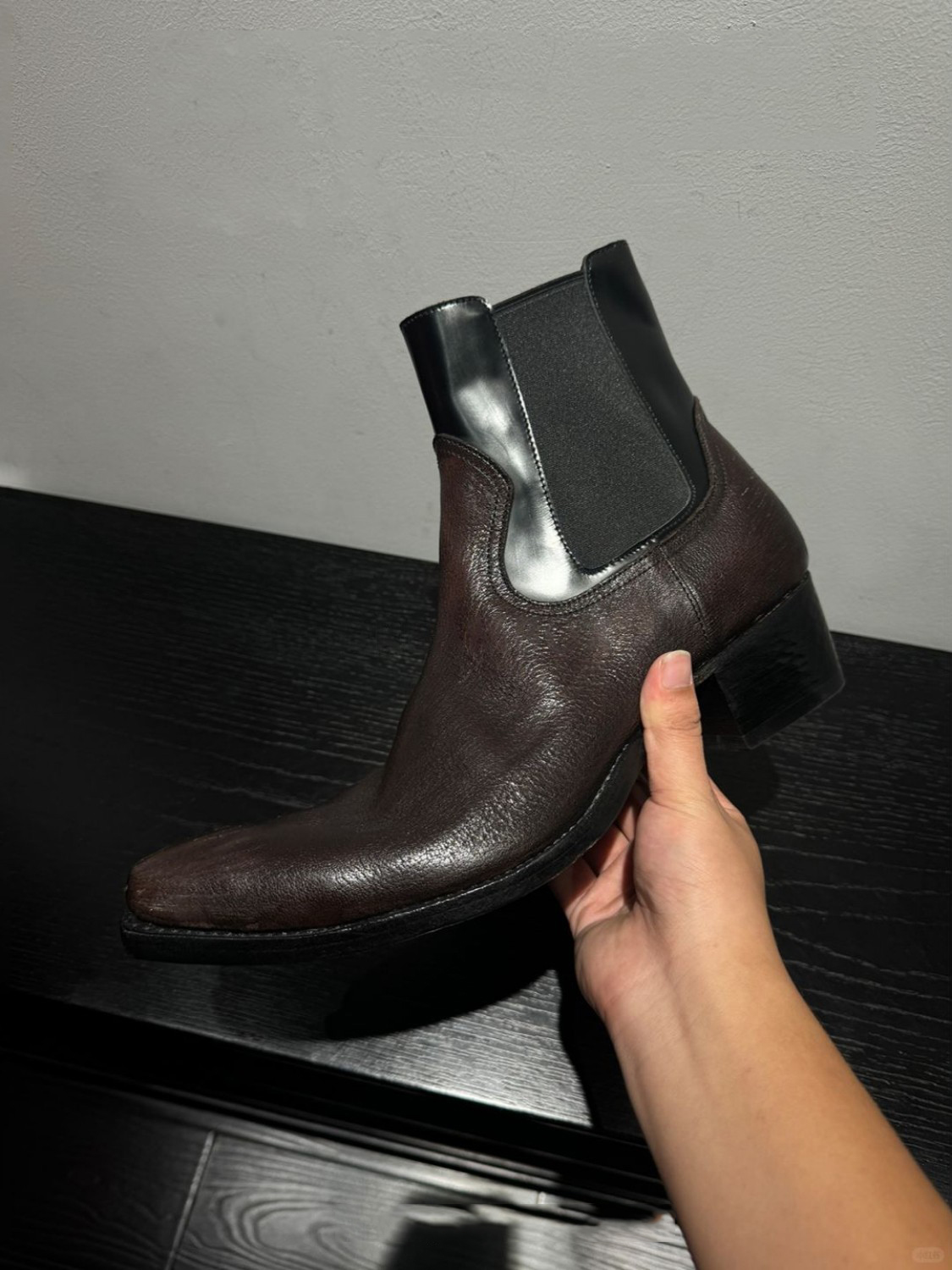 Men's Black Leather Chelsea Bo - Men'S Shoes Smart 评论和价格