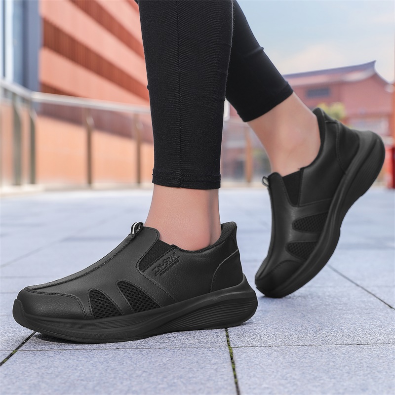 Women Men Nurse Work Shoes Bre - Men'S Shoes Black And White 评论和价格