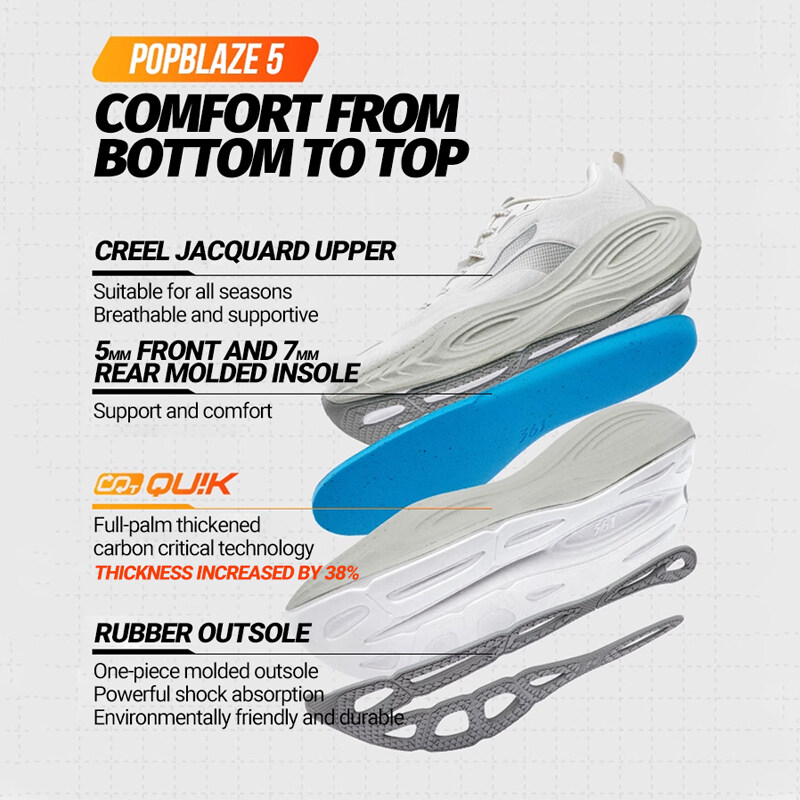 361 Degrees PopBlaze 5 Men Run - Men'S Shoes New Balance 评论和价格